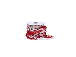 Cadena plastico 25mtx8mm rojo/blanco QRubber
