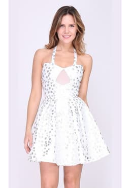 VESTIDO CORTO C111 BLANCO S