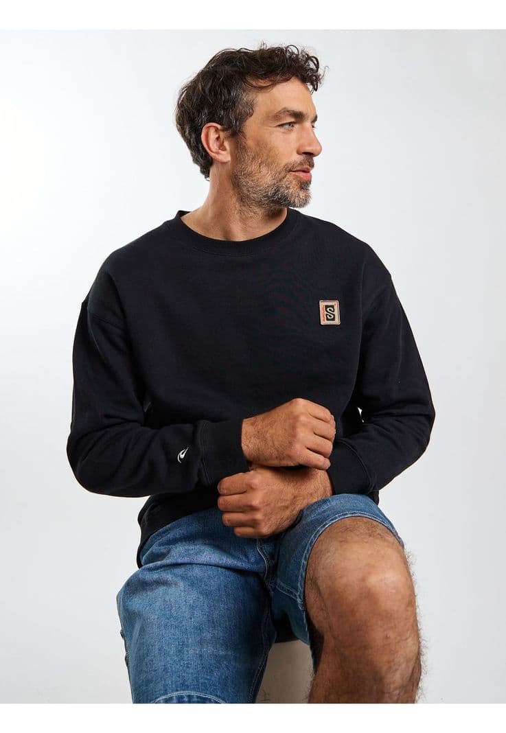 Poleron CR Lowtide Negro Hombre Rip Curl S