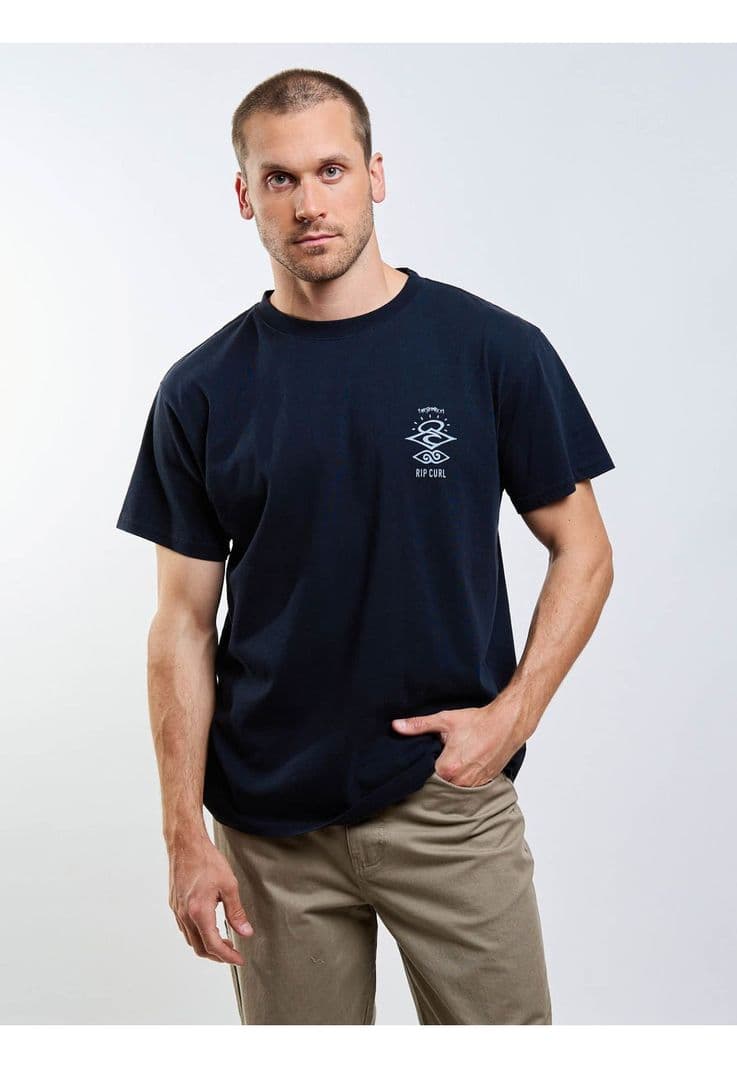 Polera MC Shore Negro Hombre Rip Curl M