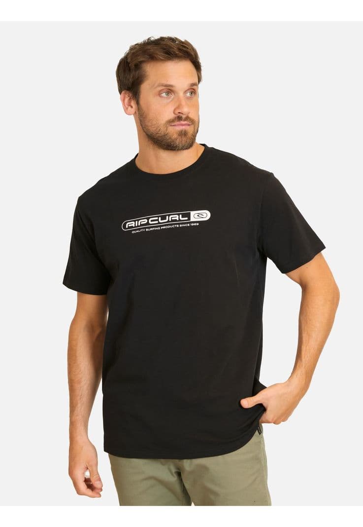 Polera MC Test Tube Negro Hombre Rip Curl S