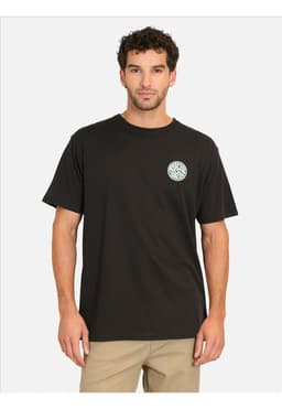 Polera MC Swellrider Negro Hombre Rip Curl L