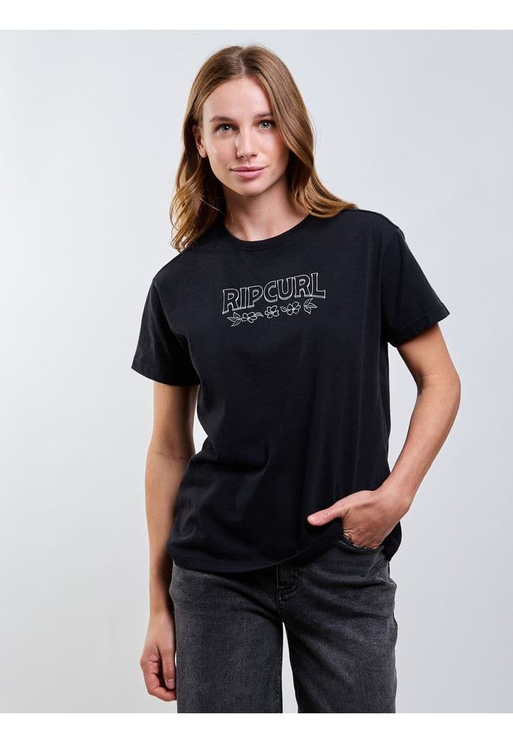Polera MC Surfing Negro Mujer Rip Curl XS