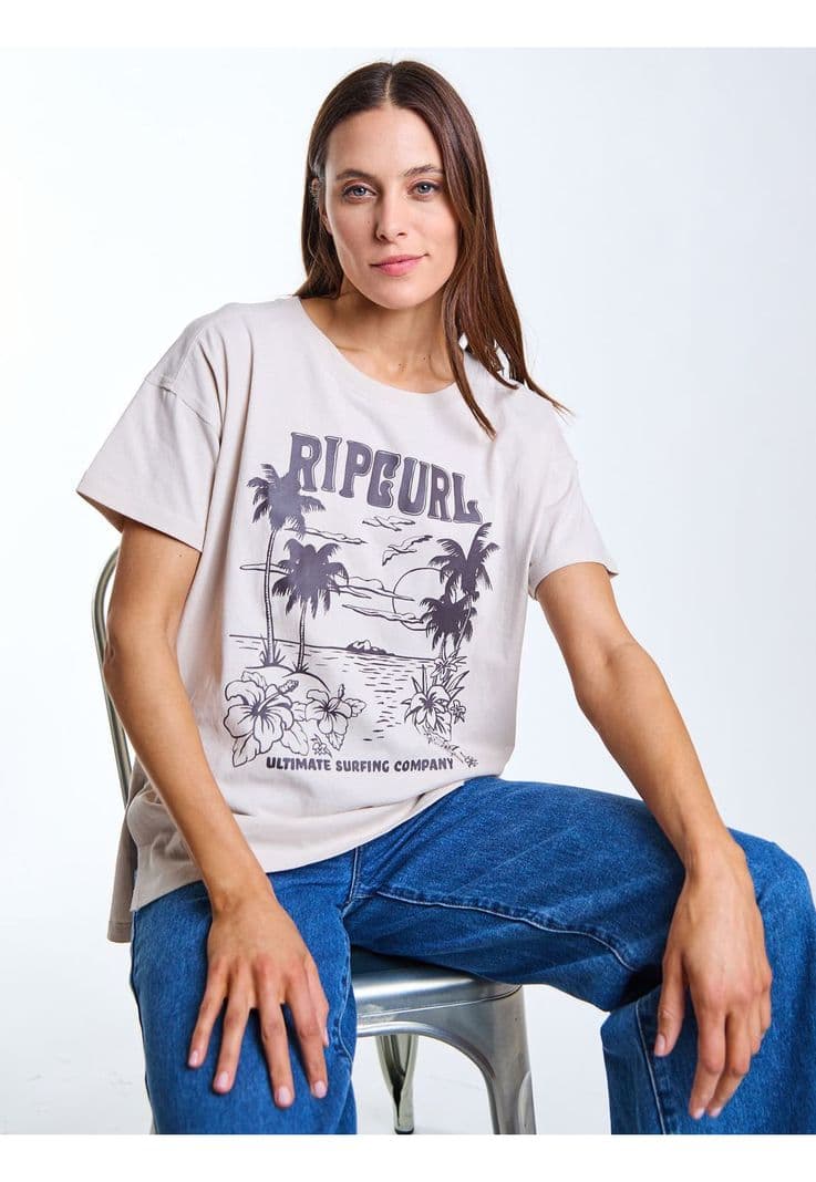 Polera MC Nami Beige Mujer Rip Curl XS