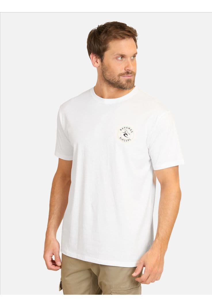Polera MC MTE Bahamas Key Blanco Hombre Rip Curl XXL