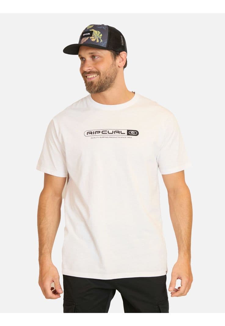 Polera MC Test Tube Blanco Hombre Rip Curl XXL