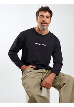 Polera ML Beyond Negro Hombre Rip Curl M