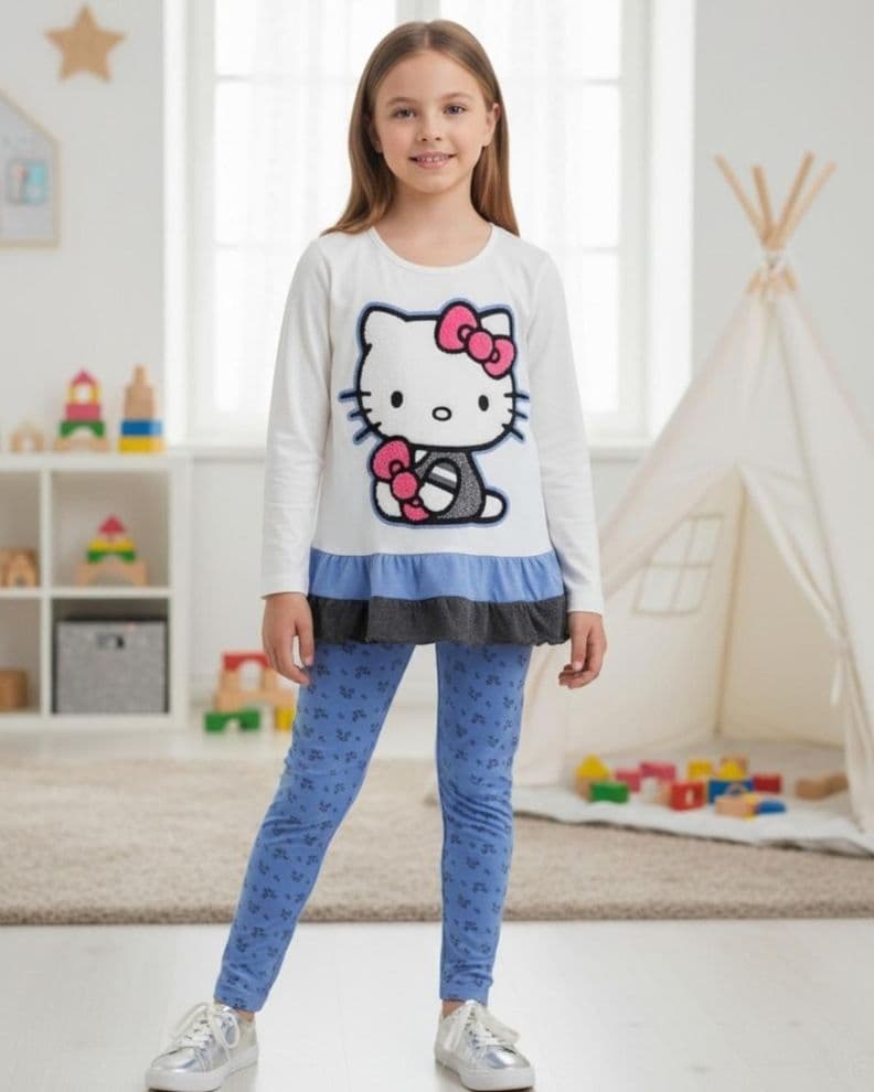 Conjunto Nina Hello Kitty S121326-0103 Blanco 12
