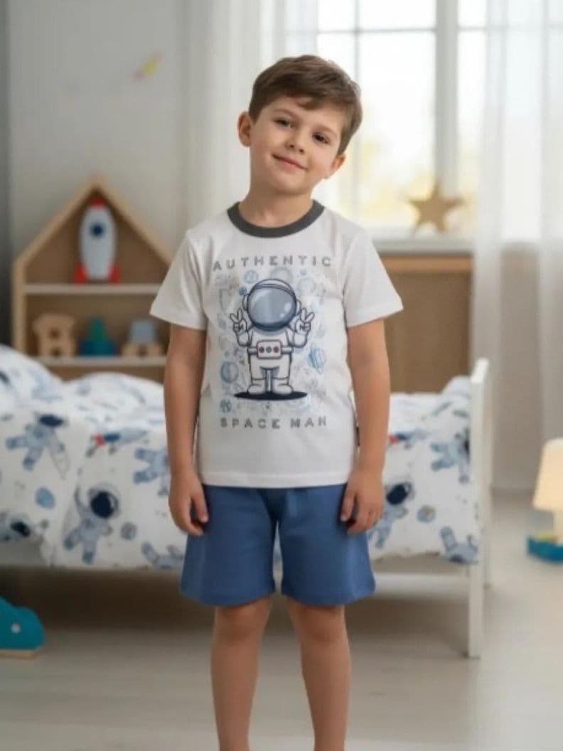 Pijama Nino Astronauta T76334-0113 Blanco 3