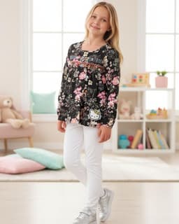 Polera Nina Hello Kitty S122743-53 Gris 6