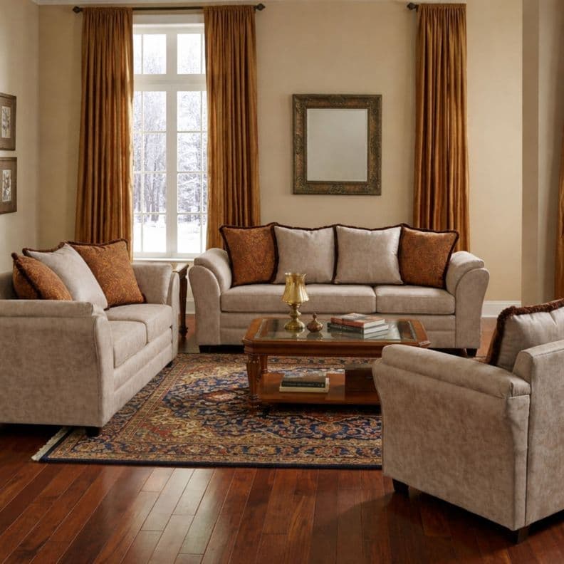 Juego de Living 3 2 1 Aconcagua Beige