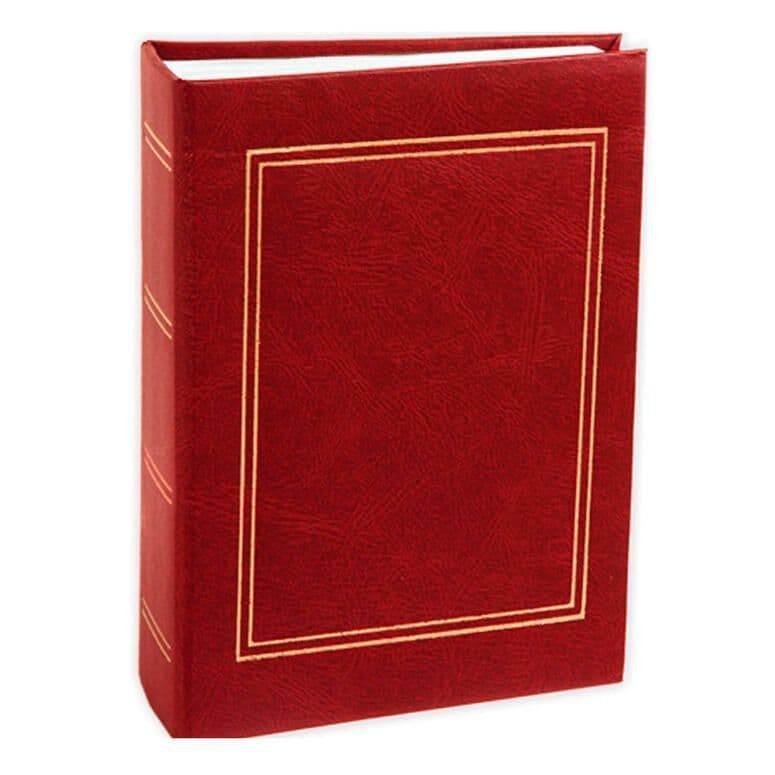 Album clasico liso. para ensobrar 15x21 cm / 200F Burdeo