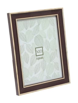 Marco simil madera combinado Marron 13x18 cm Cafe