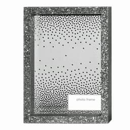 Marco madera con brillos Plateado 20x25 cm Plata