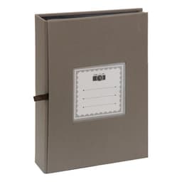 Album hojas negras con tapa de tela. para ensobrar 15x21 cm / 100F Gris
