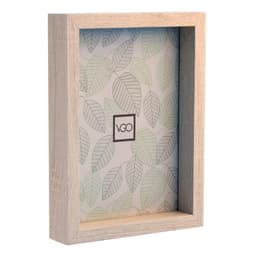 Marco plastico box simil madera Natural 20x30 cm Crema