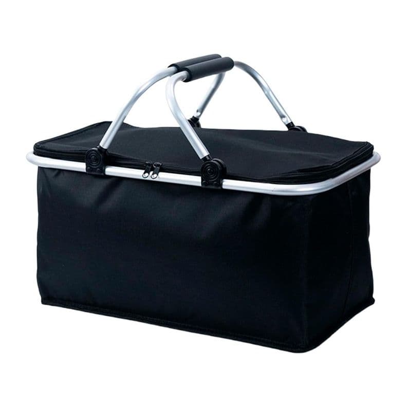 Canasta de Picnic con Aislante Termico Viajera Plegable Negro 39