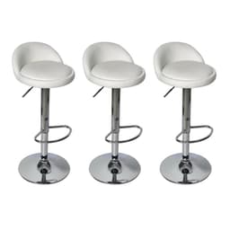 Pack 3 Sillas Piso Bar blanco