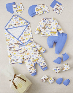 Set de Ropa para Bebe con Estampado de Dibujos Animados - 6 a 9 meses Blanco