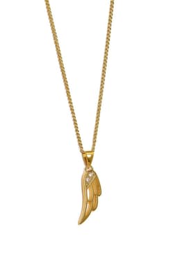 Collar Ala Calada enchapado en oro de 18k