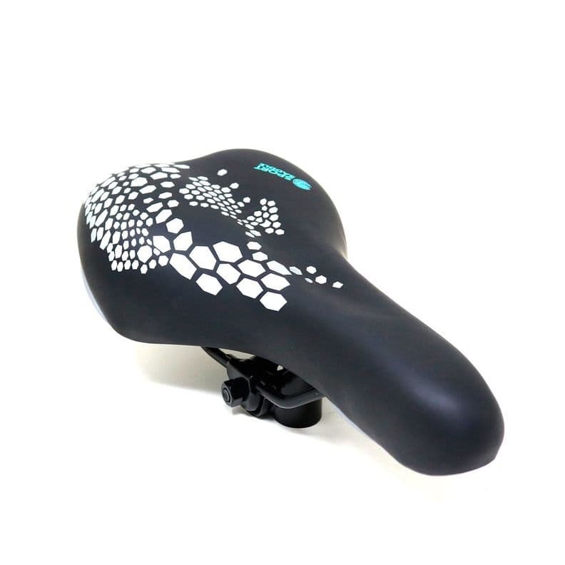 Asiento Radical Mountain MTB N744 Hexagonos Negro Plata