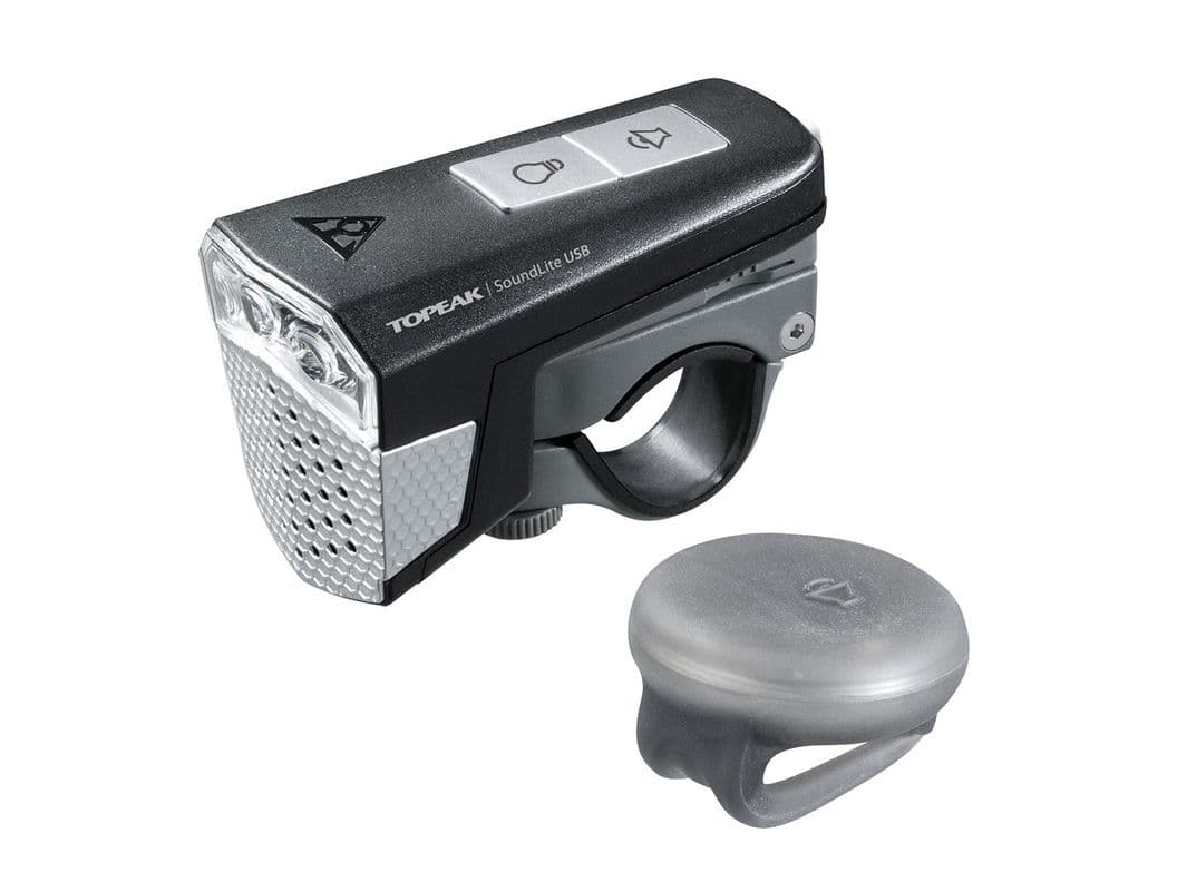 Luz Topeak Delantera Bocina Inalambrica USB 70 Lumens Negro