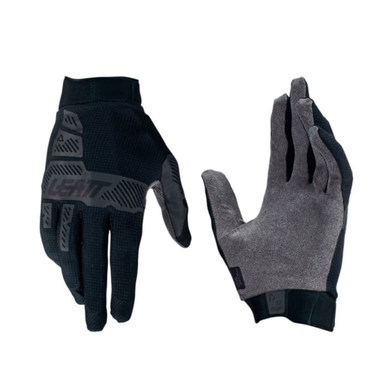 Guantes Leatt Bicicleta y Moto 1.5 GripR Stealth L 10US Negro