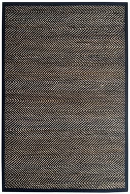 Alfombra Yute Jammu 200 x 300 cm Negro