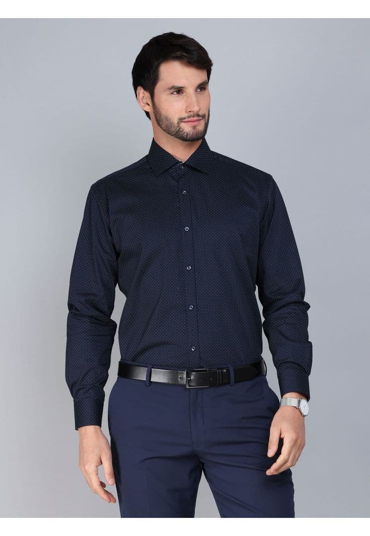 Camisa Formal Spandex Tailored Fit Azul Marino Arrow ARM0510AZ 15 1/2 35