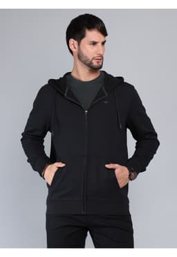 Poleron Con Capucha Regular Fit Negro Arrow PL33025NE L