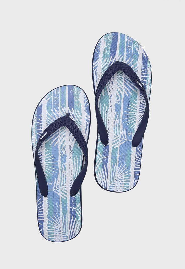 Hawaiana Print Hojas Arrow Azul S