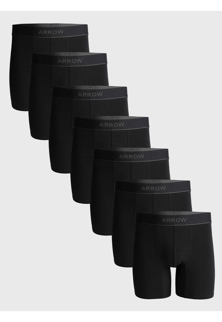 Boxer 7 Unidades Liso Arrow BOD7030NE Negro XXL