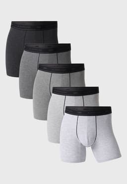 Boxer Hombre Arrow Pack x5 Diseno Melange Algodon L