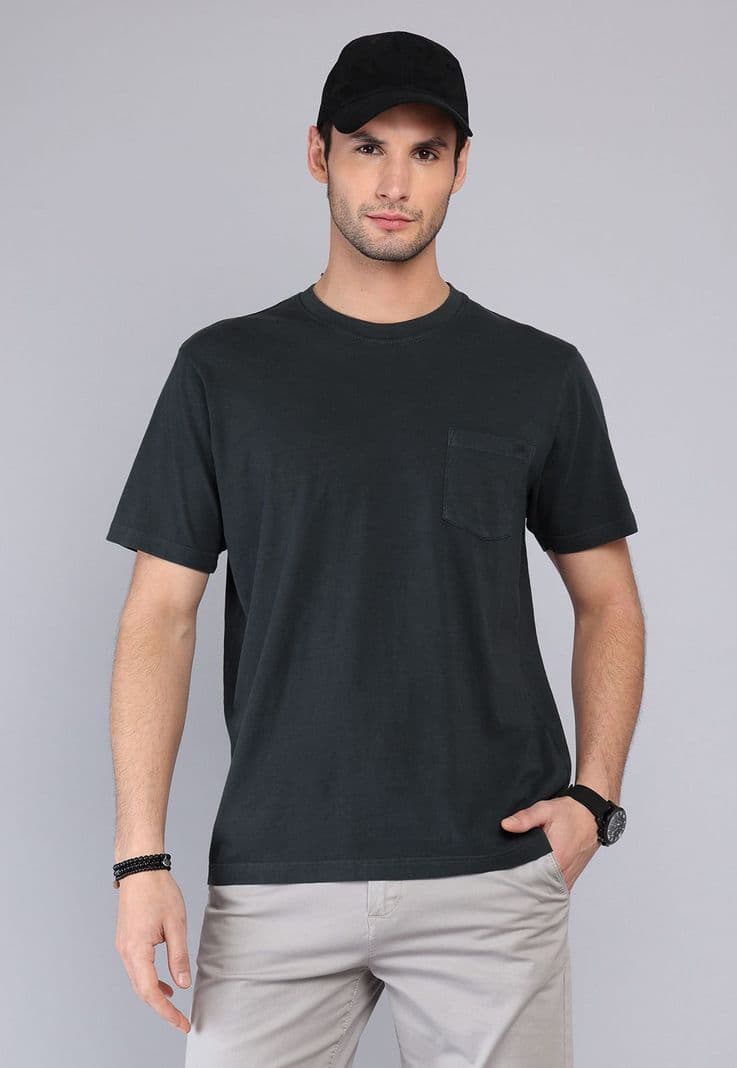 Polera Cuello Redondo Stone Wash Arrow PO32016NE Negro XL