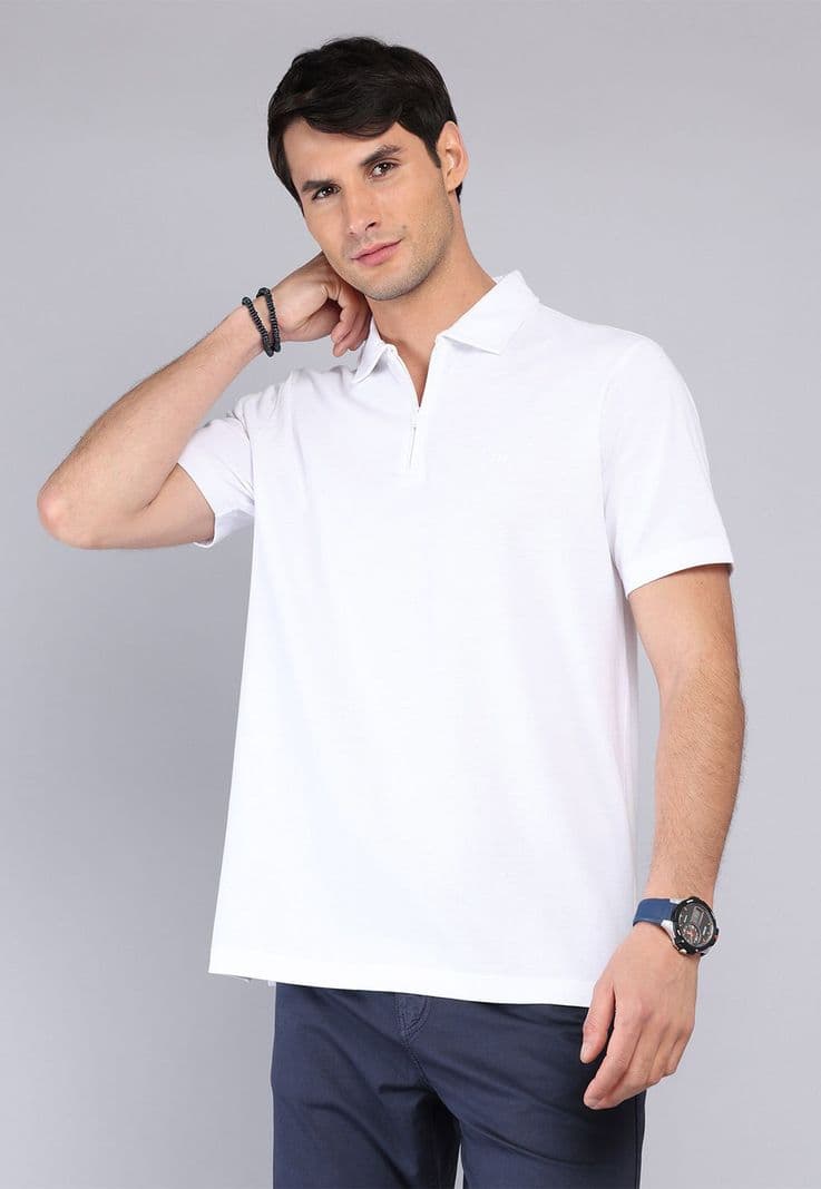 Polera Pique Manga Corta Arrow PO32031BL Blanco M