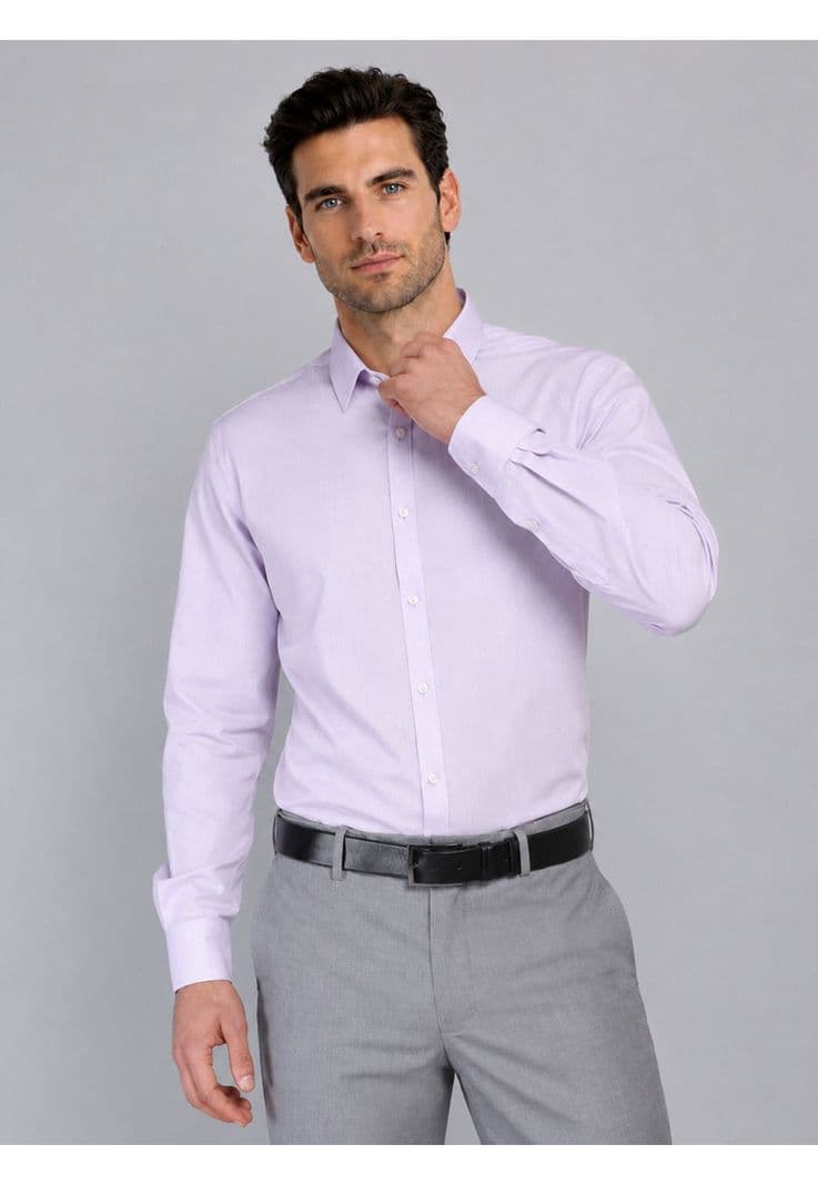 Camisa Formal Texturada Van Heusen VHCM558LI Lila 17 34