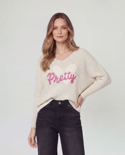 Sweater Mujer Benedetta Beige Lineatre