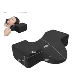 Almohada Para Extensiones De Pestanas Con Reposa Cuello Negro 0