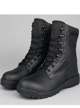 Botas Militares Tacticas Cana Alta Resistentes Seguridad Trabajo Negro 39