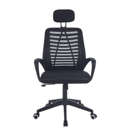 Silla De Oficina Mesh Con Cabezal Negra Midtown Negro XL