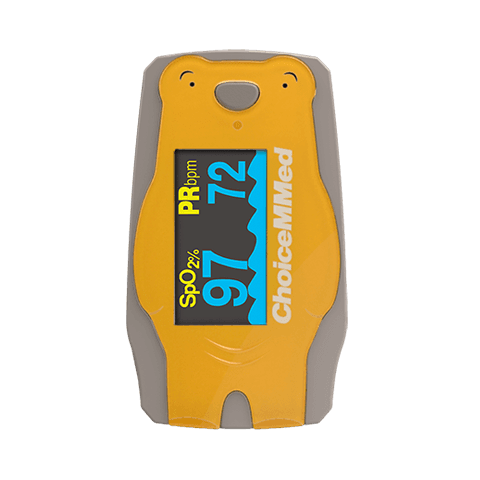 Oximetro De Pulso Pediatrico Choicemmed C52 Amarillo