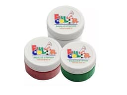 Pack 3 Pinturas Maquillaje Fantasia Full Color (Blanco Verde Rojo)