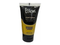 Pinturas De Cuerpo Y Cara Full Color Para Fiestas Cotillon Amarillo