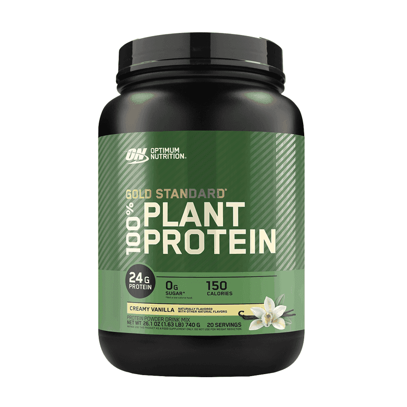 100% Plant Protein, Optimum Nutrition proteina vegana 1.63 lb vainilla