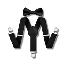 Set Suspensor O Tirantes Mas Humita Infantil Colores Varios Negro