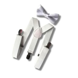 Set Suspensor O Tirantes Mas Humita Infantil Colores Varios Blanco