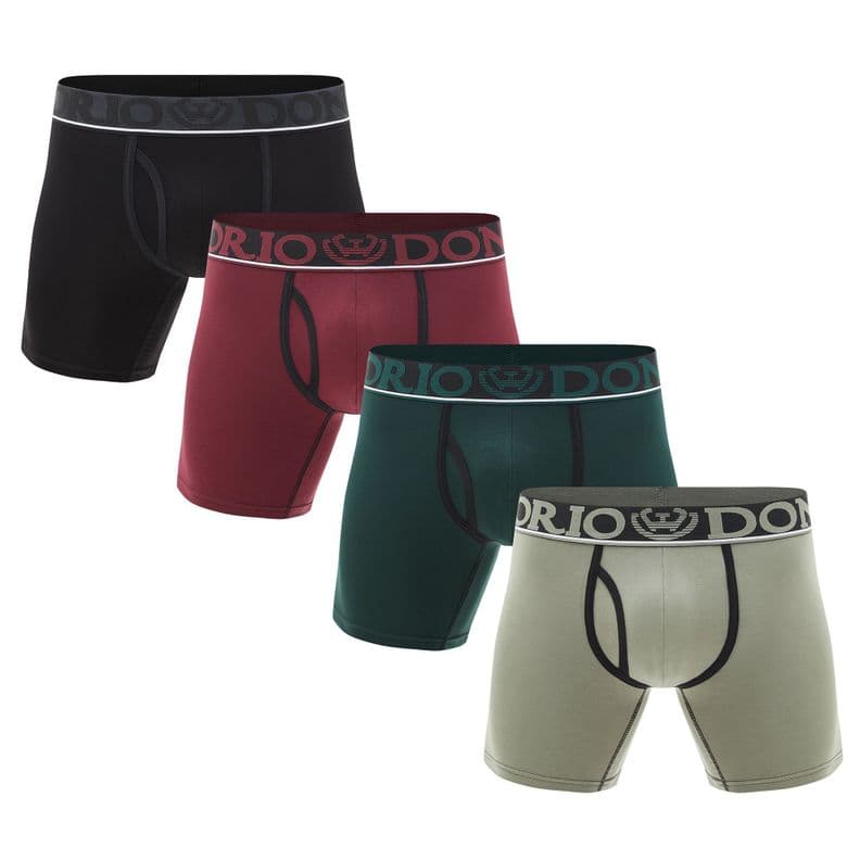 Pack de 4 Boxer Medio Algodon Hombre Giovacchino Diseno 1 L