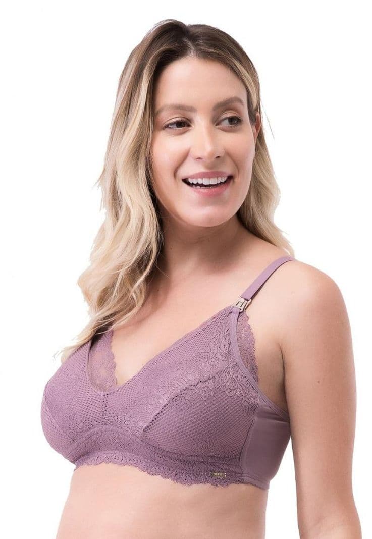 Sosten Lactancia Full Encaje Lila 2Rios XXL