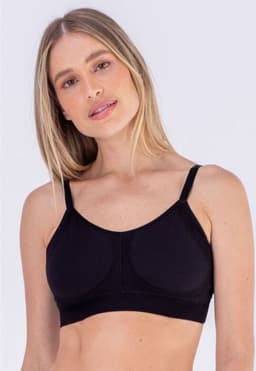 Sosten Sin Costuras Copas removibles - Negro L