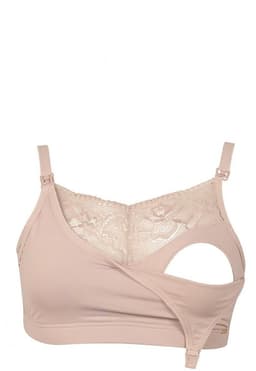 Sosten Lactancia Semi Encaje Palo Rosa 2Rios Rosado Pastel XXL